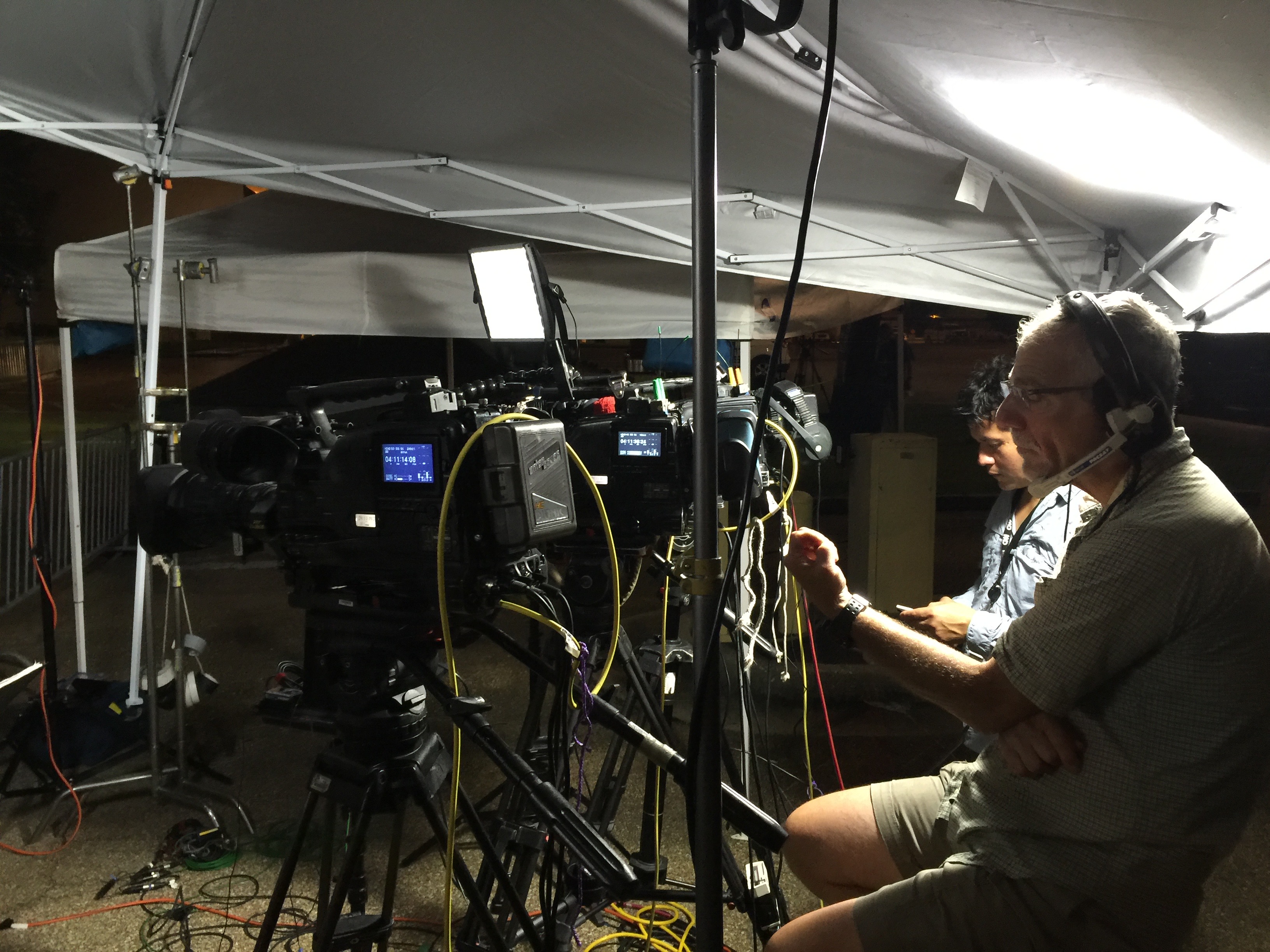New Orleans documentary interview setup showing human cinematography judgment, clean audio, and client-focused video production