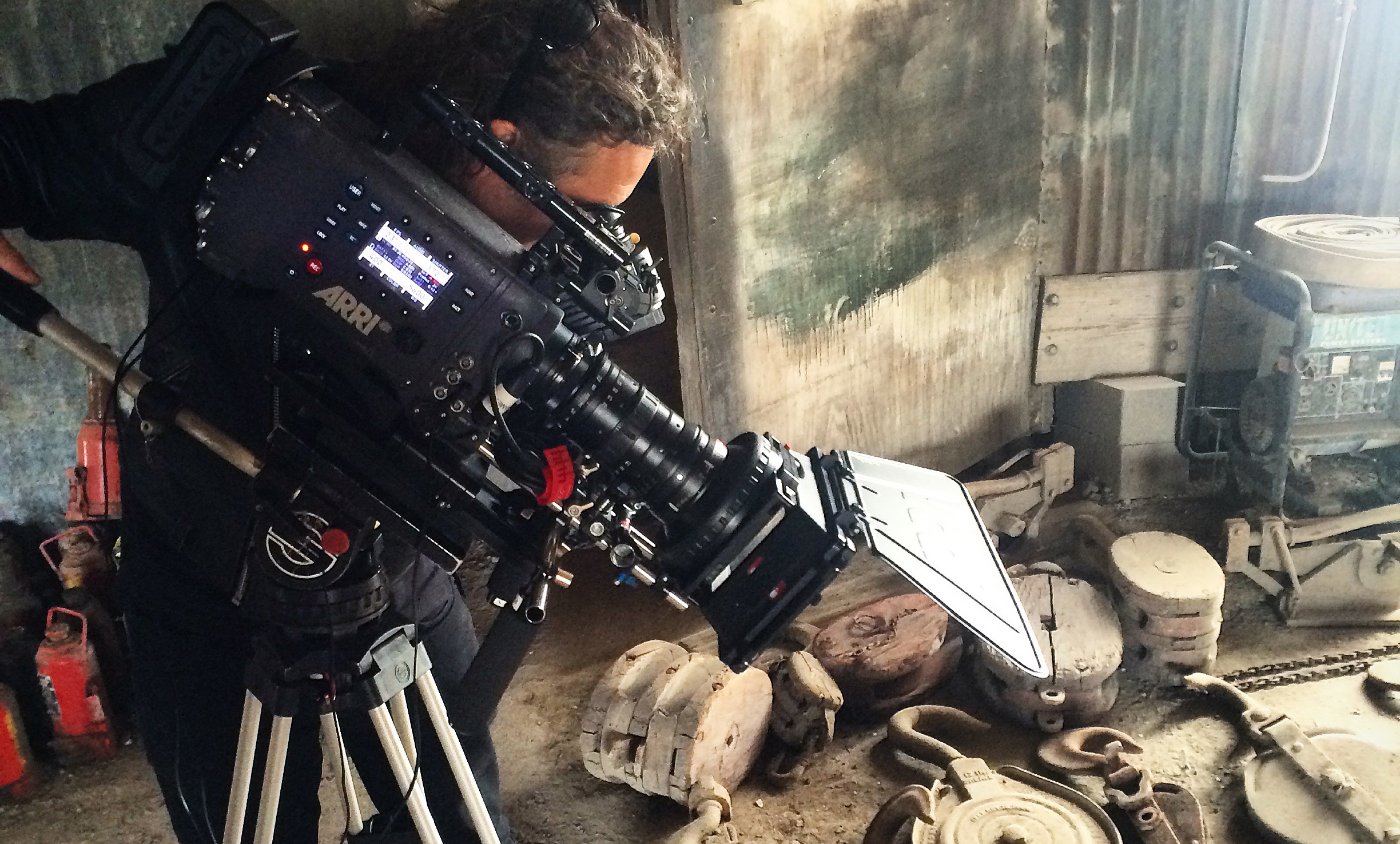 Edward Holub operating an ARRI camera for human-led New Orleans video production and AI-aware event workflow